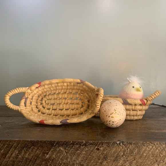 🌵Vintage Small Baskets set of 2 Boho Easter 🐣 - Picture 5 of 5